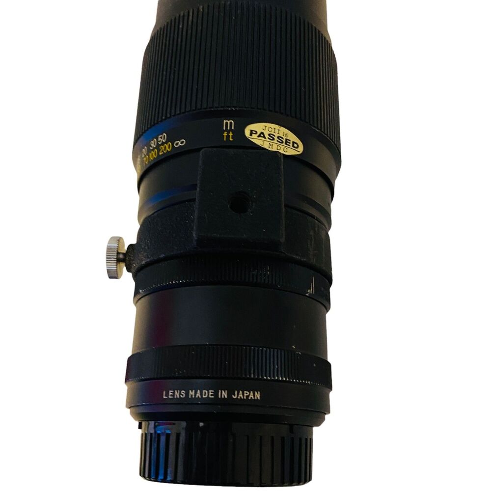 #8004 Large Bushnell Automatic Zoom Lens 1:3.5  F= 200mm Camera Lens Pentax P-CS